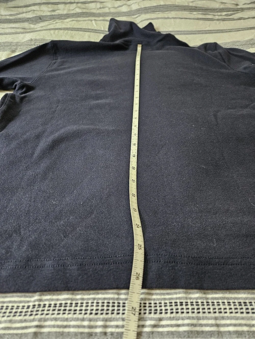 Mid Weight Navy Turtleneck Shirt